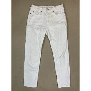 Acne Studios Jeans Womens 28 White Bla Konst‎ Mid Rise Button Fly Denim Italy